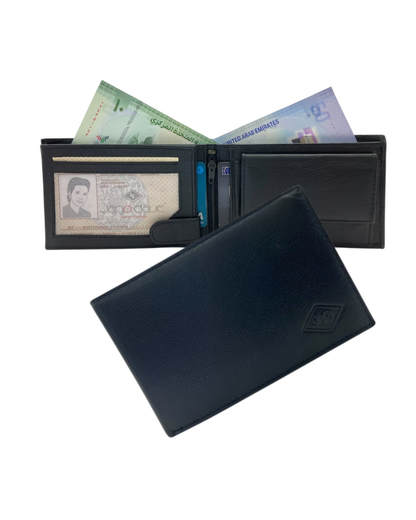 Top Grain Napa Leather Card & Coin Billfold Wallet # JD-1012