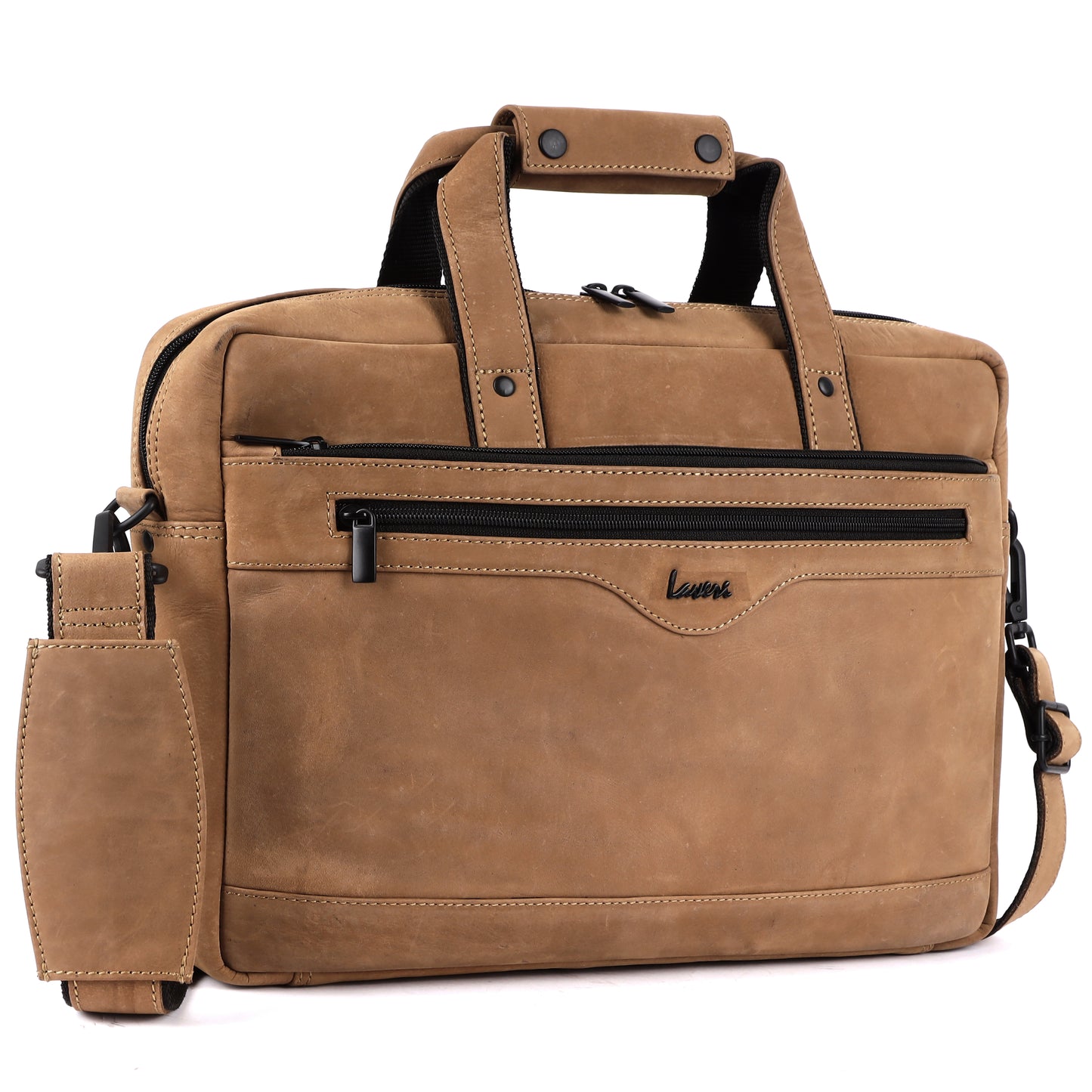 Trailblazer Premium Leather Laptop Bag #2815