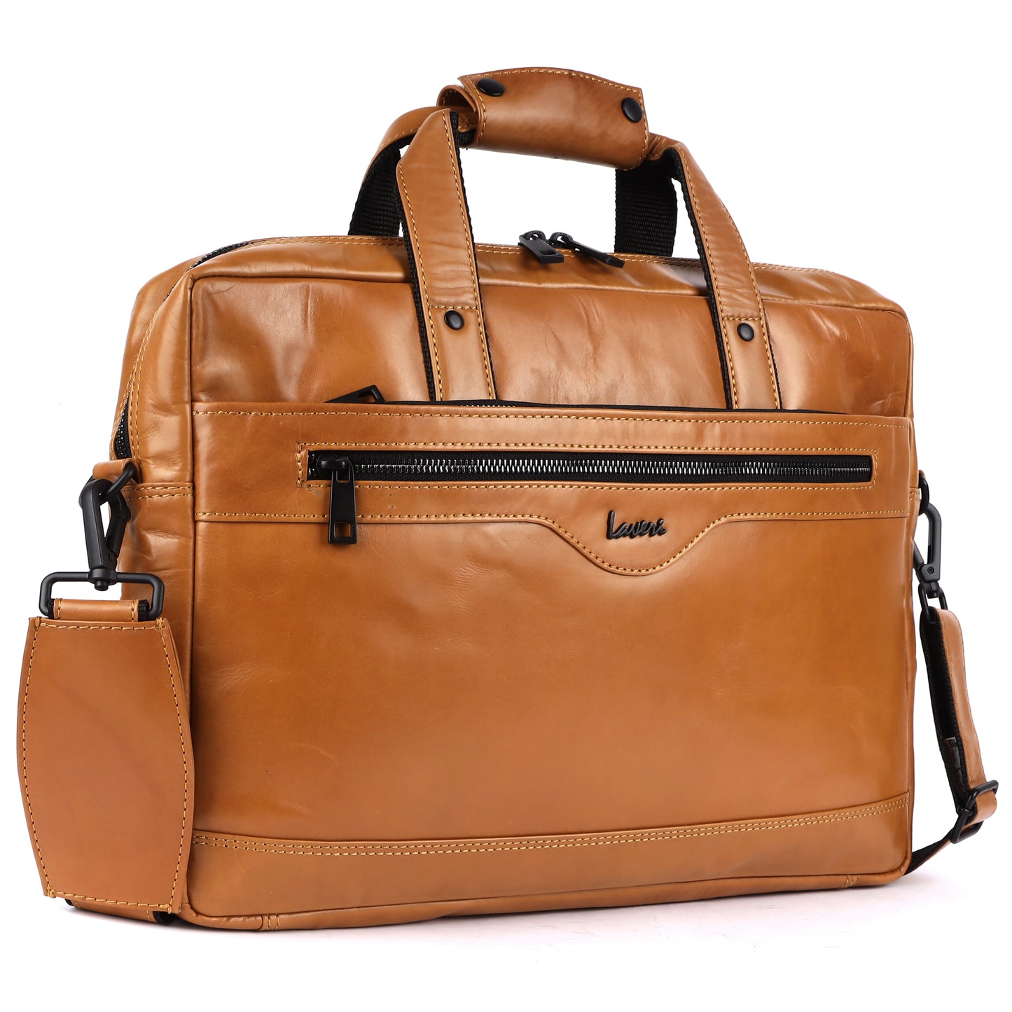 Trailblazer Premium Leather Laptop Bag #2815