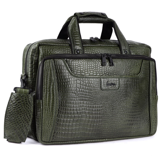 Voyager Leather Laptop Bag Premium #2818