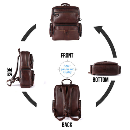 Explorer Leather Backpack #2831