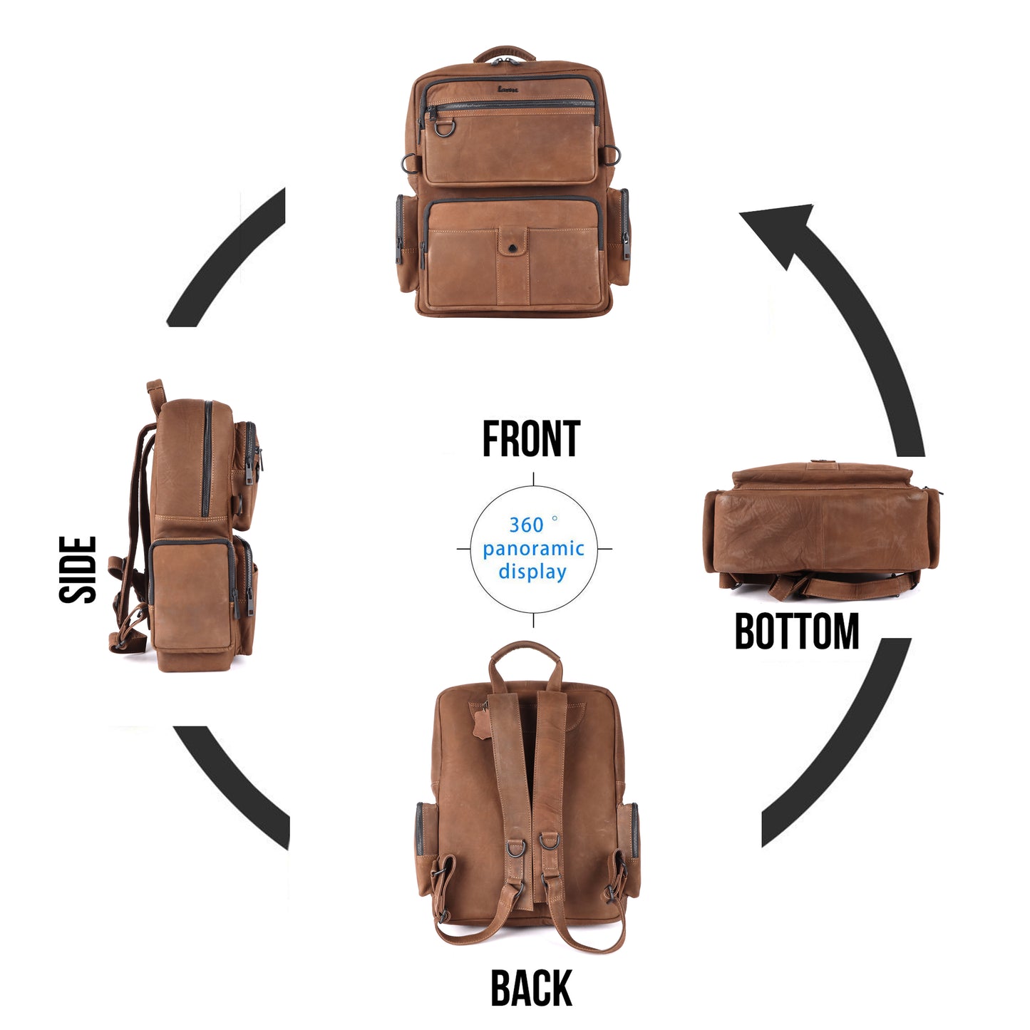 Explorer Leather Backpack #2831