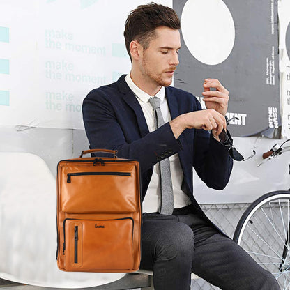 Venture Premium Leather Backpack #2832