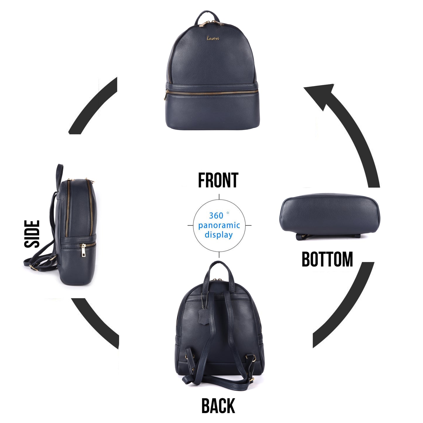 Ultra Light Premium Leather Backpack #2840