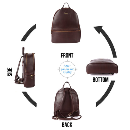 Ultra Light Premium Leather Backpack #2840