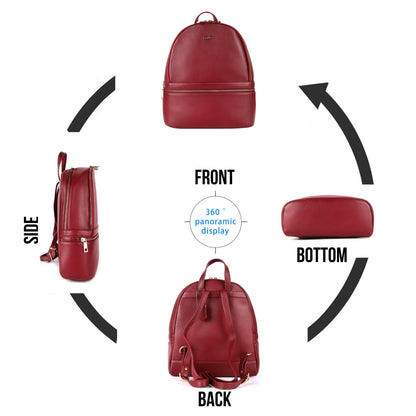 Ultra Light Premium Leather Backpack #2840