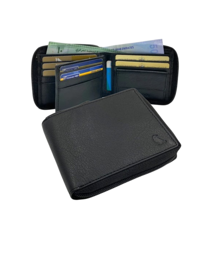 VacaPelle Genuine Leather Wallet # ZIP-4094NCZ