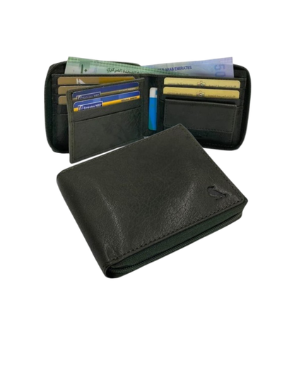 VacaPelle Genuine Leather Wallet # ZIP-4094NCZ