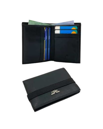 Small Bifold Cards Wallet # RFID 4017 ELASTIC