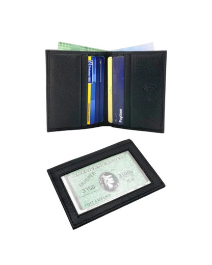 Slim Photo-ID Bifold Cards & Cash Wallet # RFID 1274AM