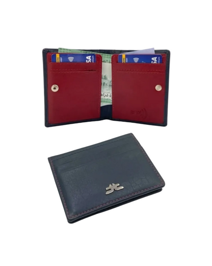 Slim Snap Button Outside Cards & Cash Wallet # RFID 4560S