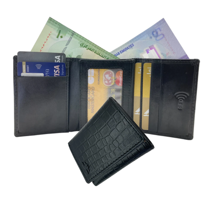 Trifold Wallet RFID Slim Wallets 10 Card- 1539