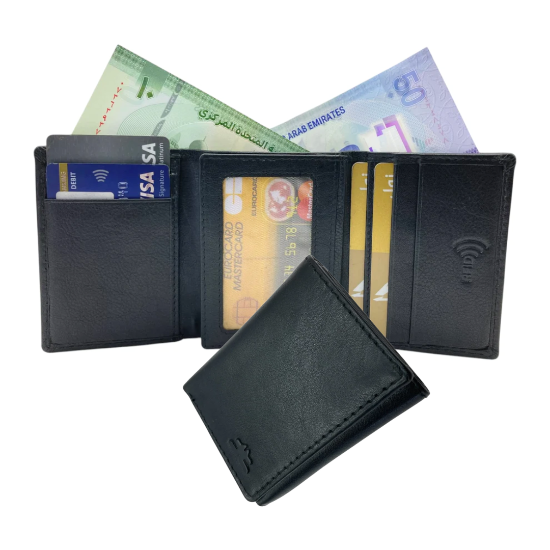 Trifold Wallet RFID Slim Wallets 10 Card- 1539
