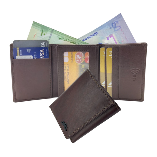 Trifold Wallet RFID Slim Wallets 10 Card- 1539