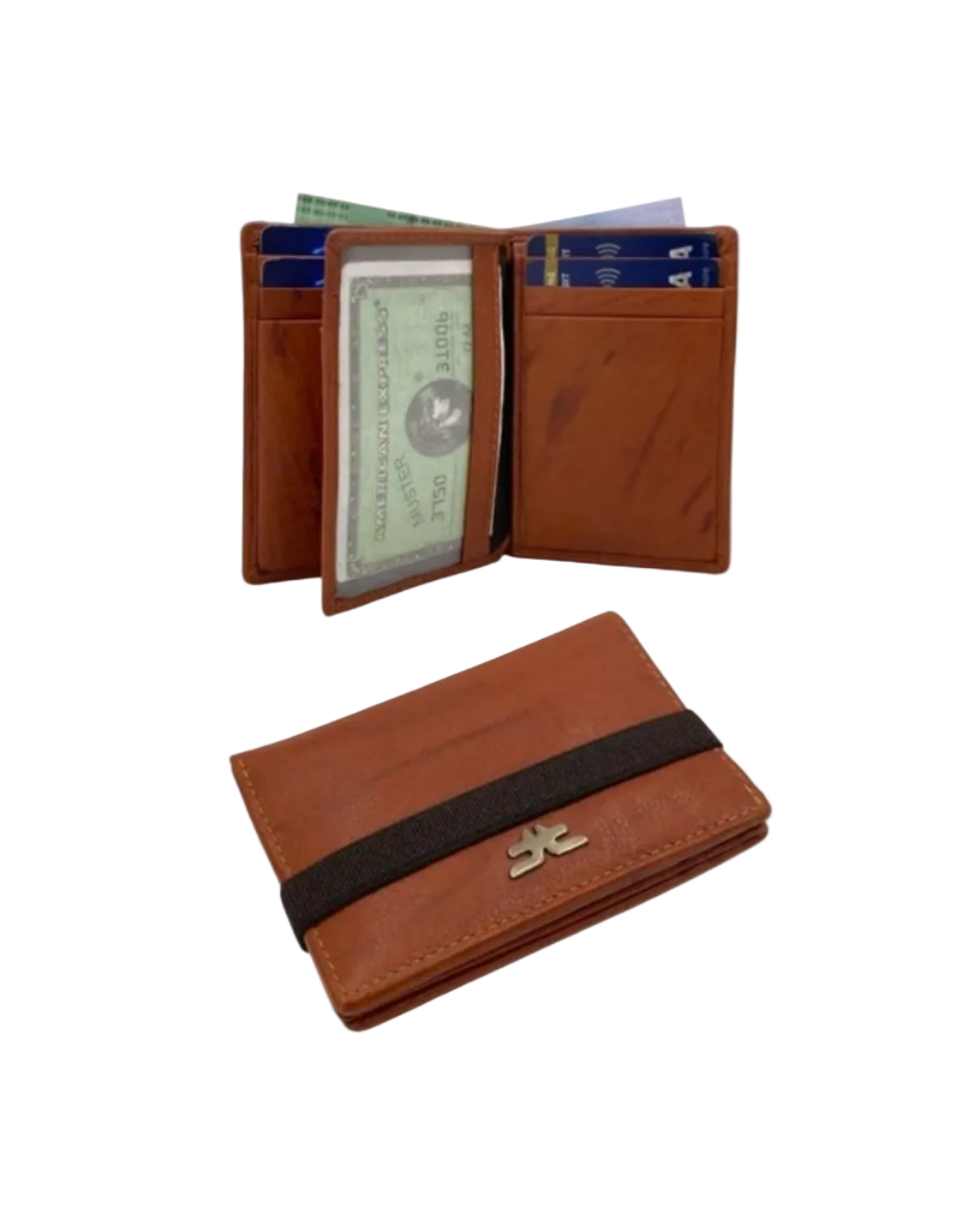 Small Bifold Cards Wallet # RFID 4018 Elastic