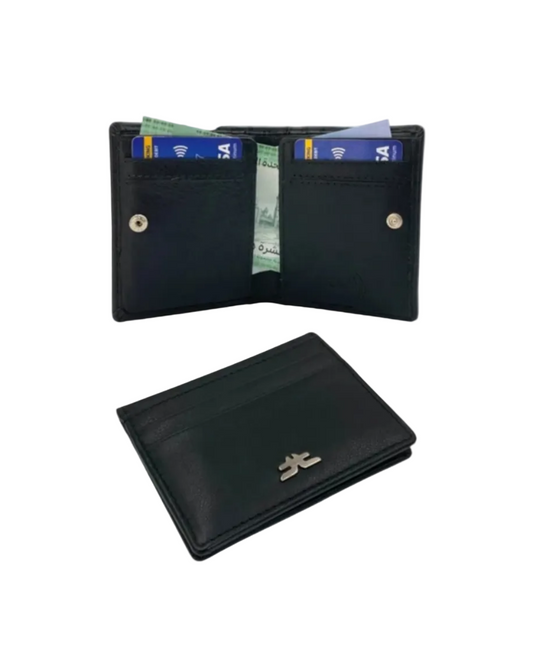 Slim Snap Button Outside Cards & Cash Wallet # RFID 4560S