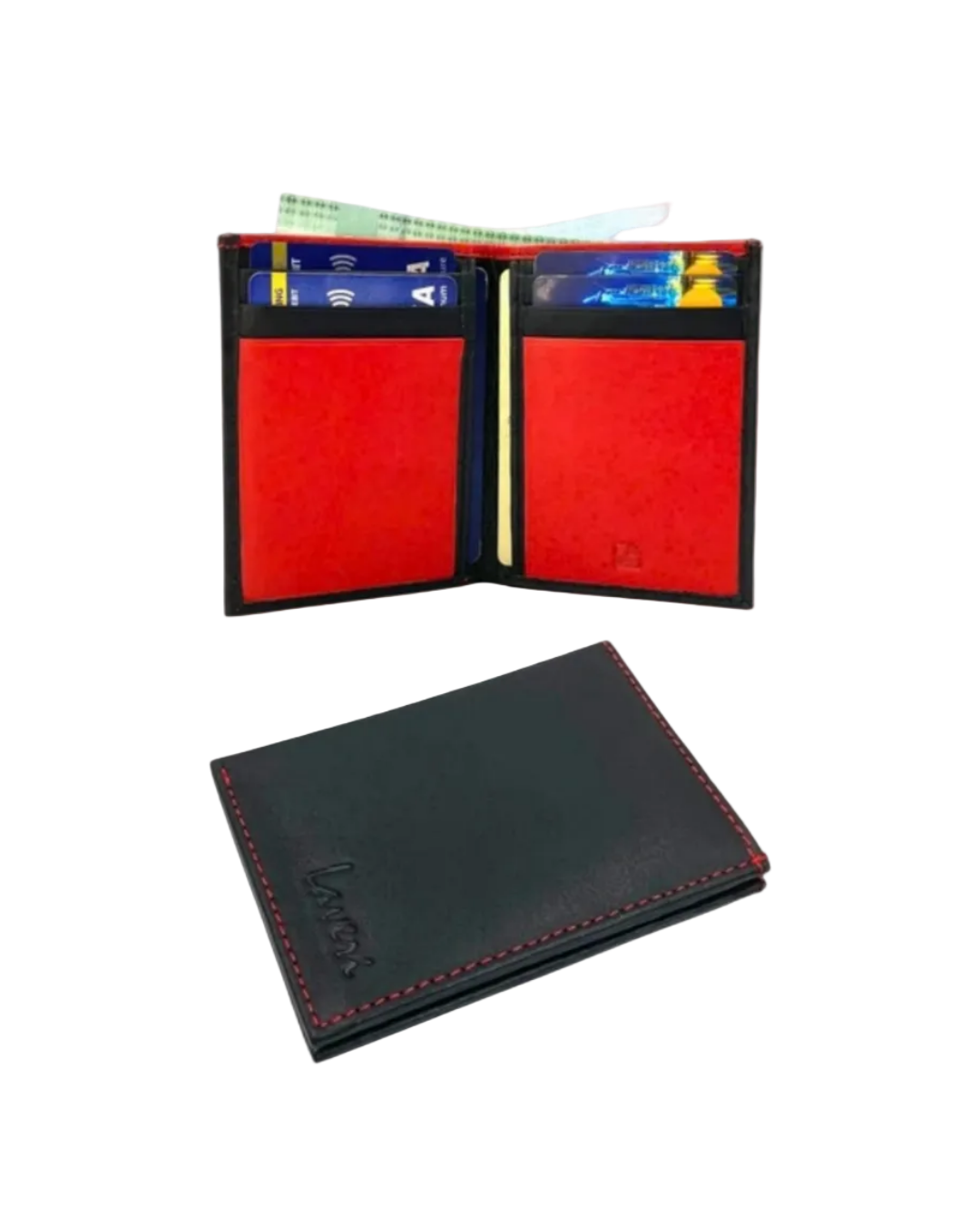 Slim Bifold Cards & Cash Wallet # RFID 1977