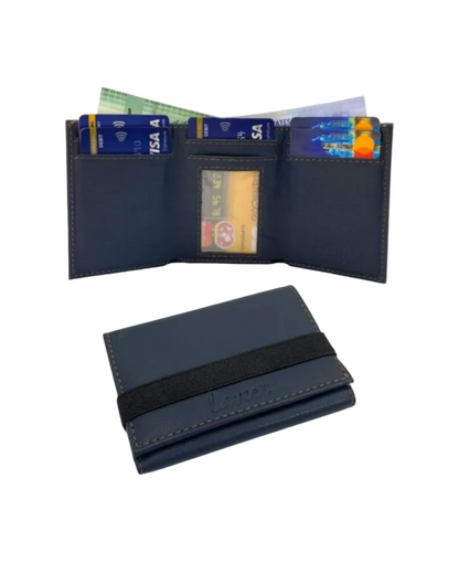 RFID Compact Trifold Cards & Cash Wallet #  1891 Elastic
