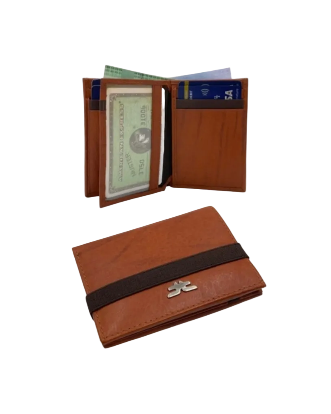 Small Bifold Cards Wallet # RFID 4018 Elastic