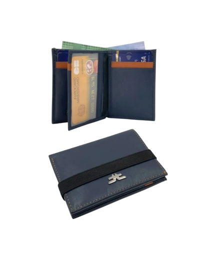 Small Bifold Cards Wallet # RFID 4018 Elastic