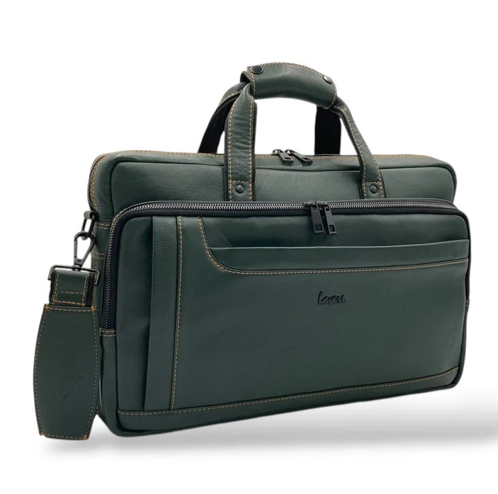 City Expandable Classic VIP Leather Laptop Bag # 2868