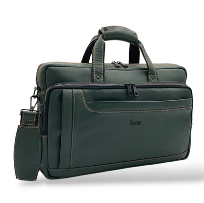 City Expandable Classic VIP Leather Laptop Bag # 2868