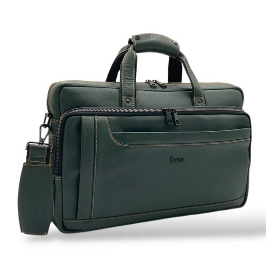 City Expandable Classic VIP Leather Laptop Bag # 2868