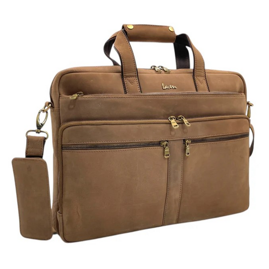 Explorer Premium Big Leather Laptop Bag #2888