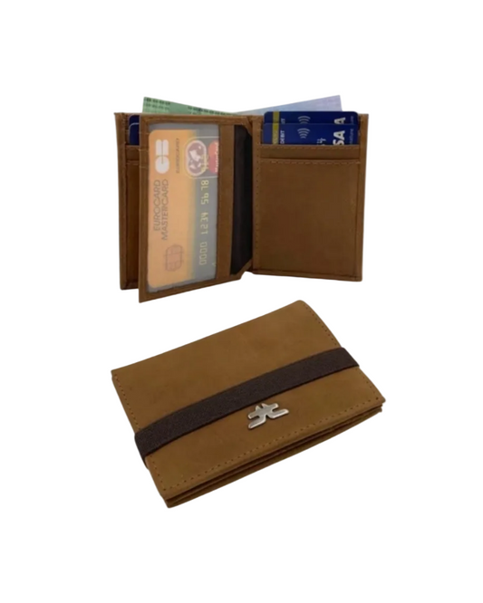 Small Bifold Cards Wallet # RFID 4018 Elastic
