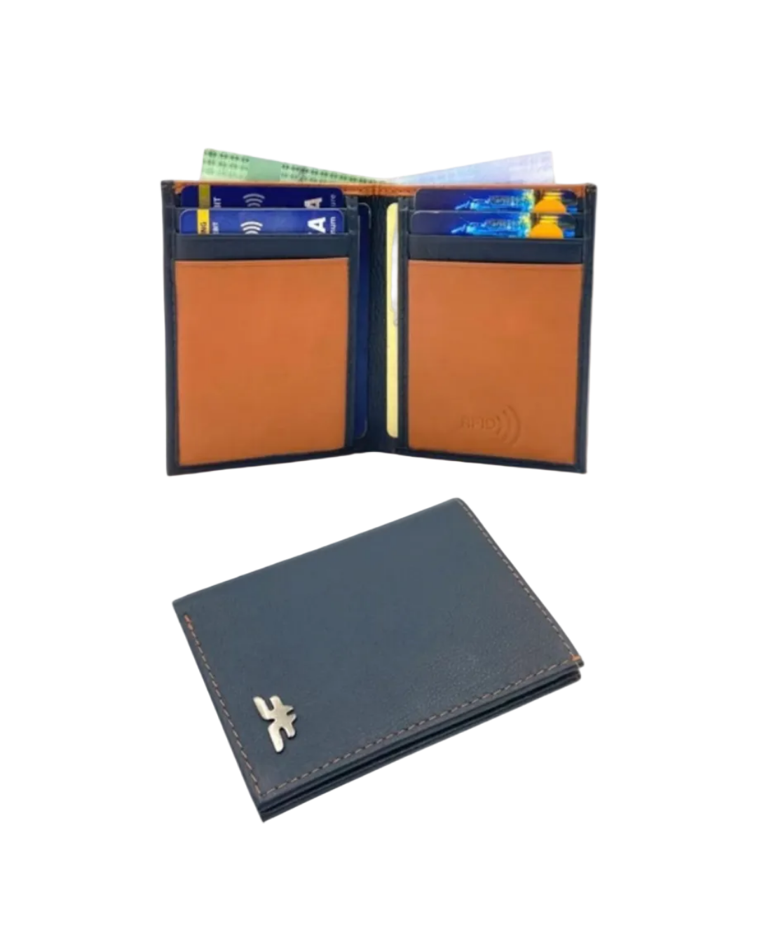 Slim Bifold Cards & Cash Wallet # RFID 1977