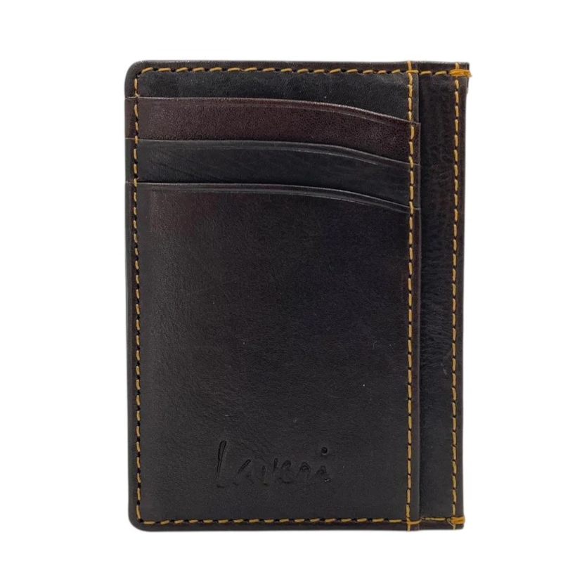 Super Slim Soft Genuine Leather Card Holder, Mini Credit Card Wallet # 1598N