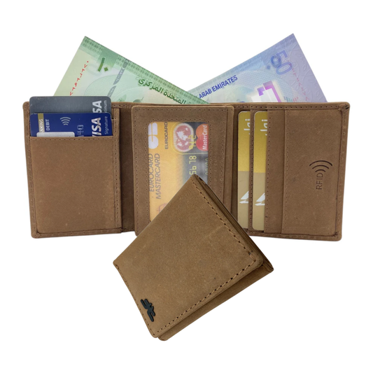 Trifold Wallet RFID Slim Wallets 10 Card- 1539