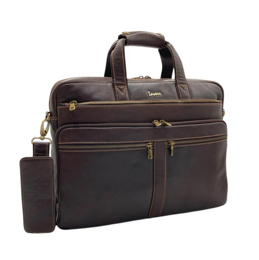 Explorer Premium Big Leather Laptop Bag #2888