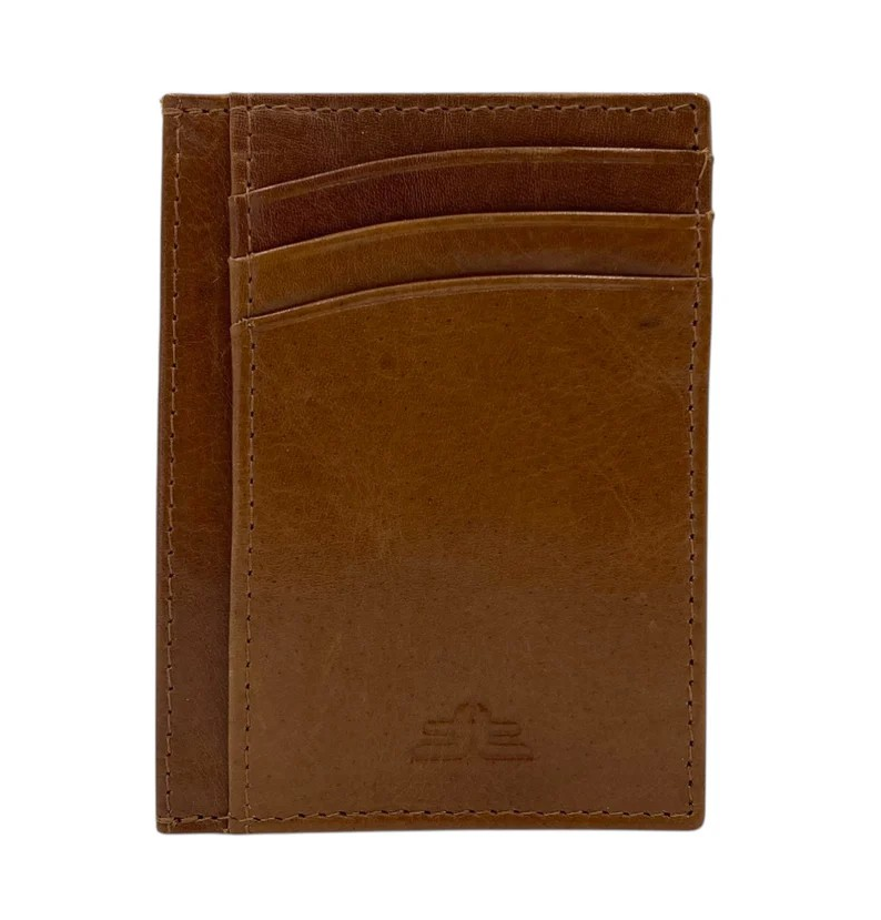 Super Slim Soft Genuine Leather Card Holder, Mini Credit Card Wallet # 1598N