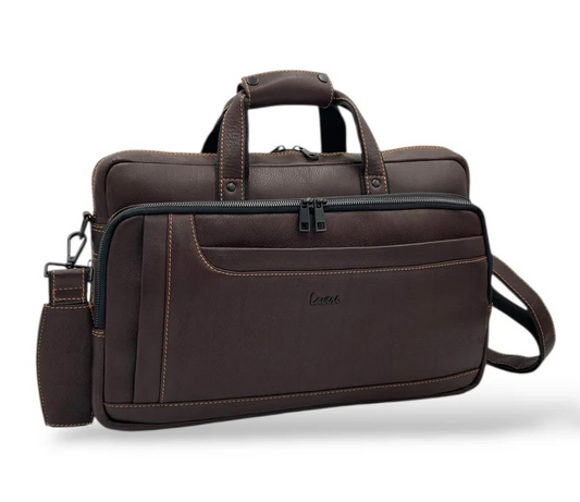 City Expandable Classic VIP Leather Laptop Bag # 2868