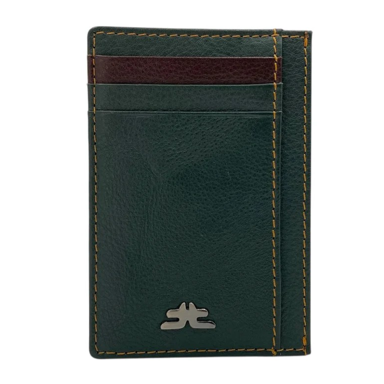 Super Slim Soft Genuine Leather Card Holder, Mini Credit Card Wallet # 1598N PHOTO