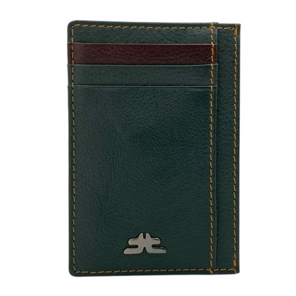 Super Slim Soft Genuine Leather Card Holder, Mini Credit Card Wallet # 1598N PHOTO