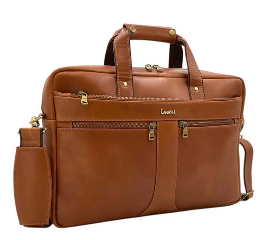 Explorer Premium Leather Laptop Bag #2816