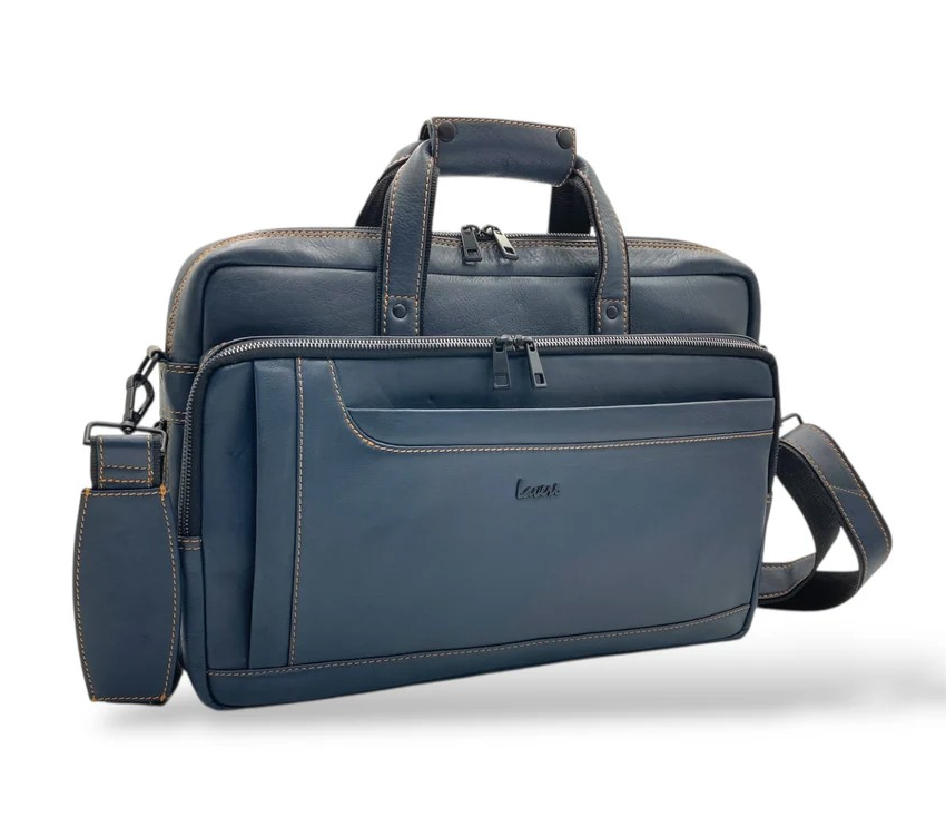 City Expandable Classic VIP Leather Laptop Bag # 2868